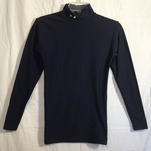 Navy Blue Under Armour Insulated Compression Shirt